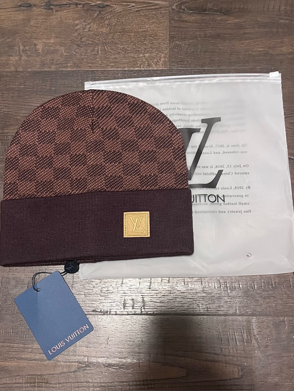 Red Checkered Beanie